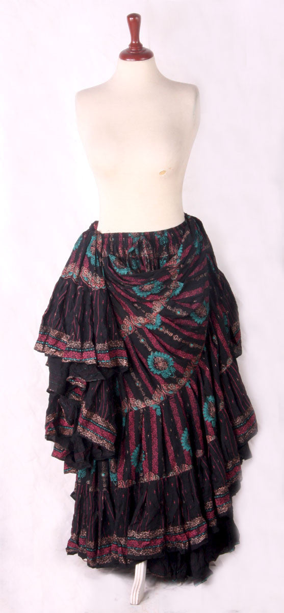 Block print Skirt black New Collection