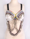 Double Drape Bra Belt White WS