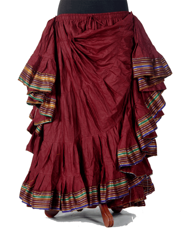 Padma Ashwarya skirt burgundy WS