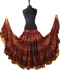Block print skirt Jaipur Beauty 4 Border skirt with shiny trim