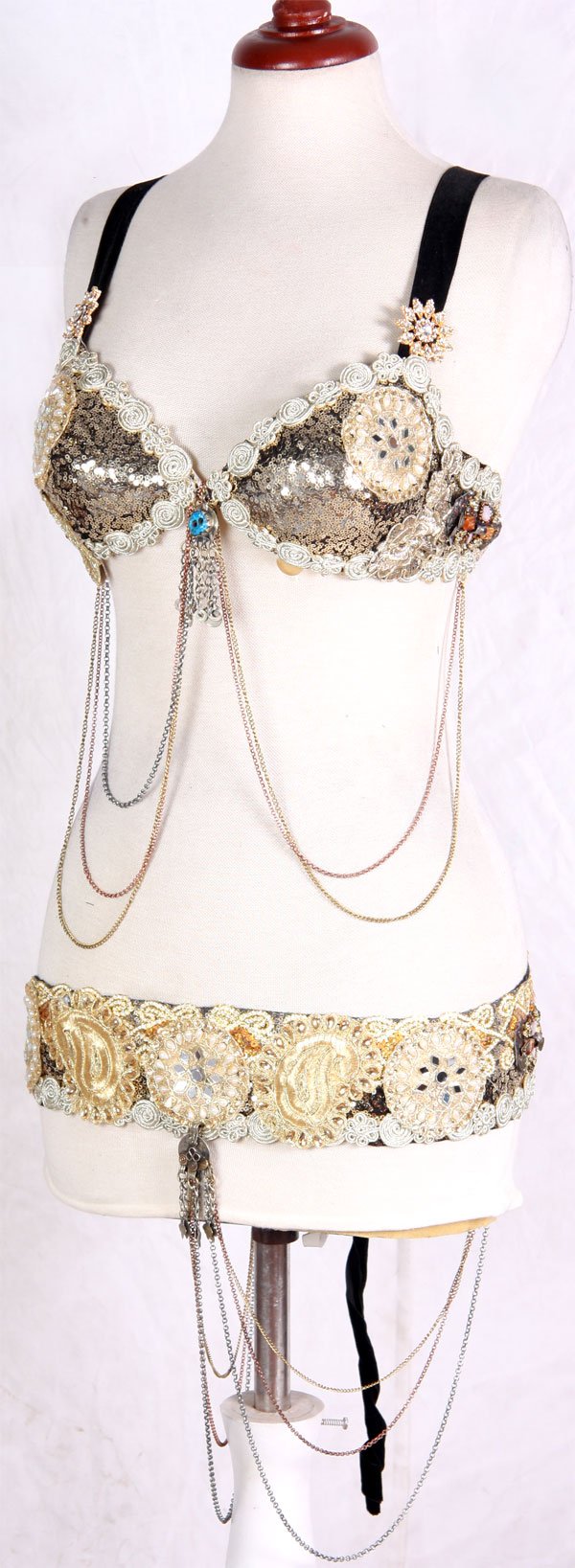 Cleopatra Bra Belt Set Gold