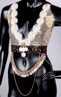 Halter Top Double Drape