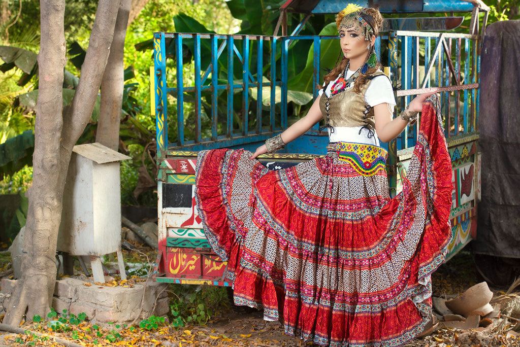 Digital print skirt laila WLS