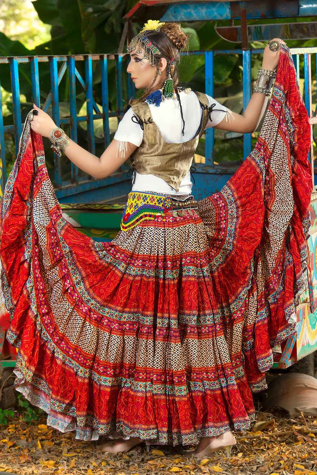 Digital print skirt laila