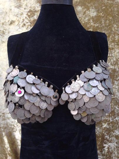 Tribal Kuchi Coin bra