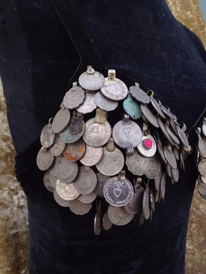Tribal Kuchi Coin bra