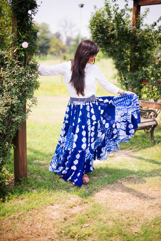 Jaipur Fusion Skirt Blue