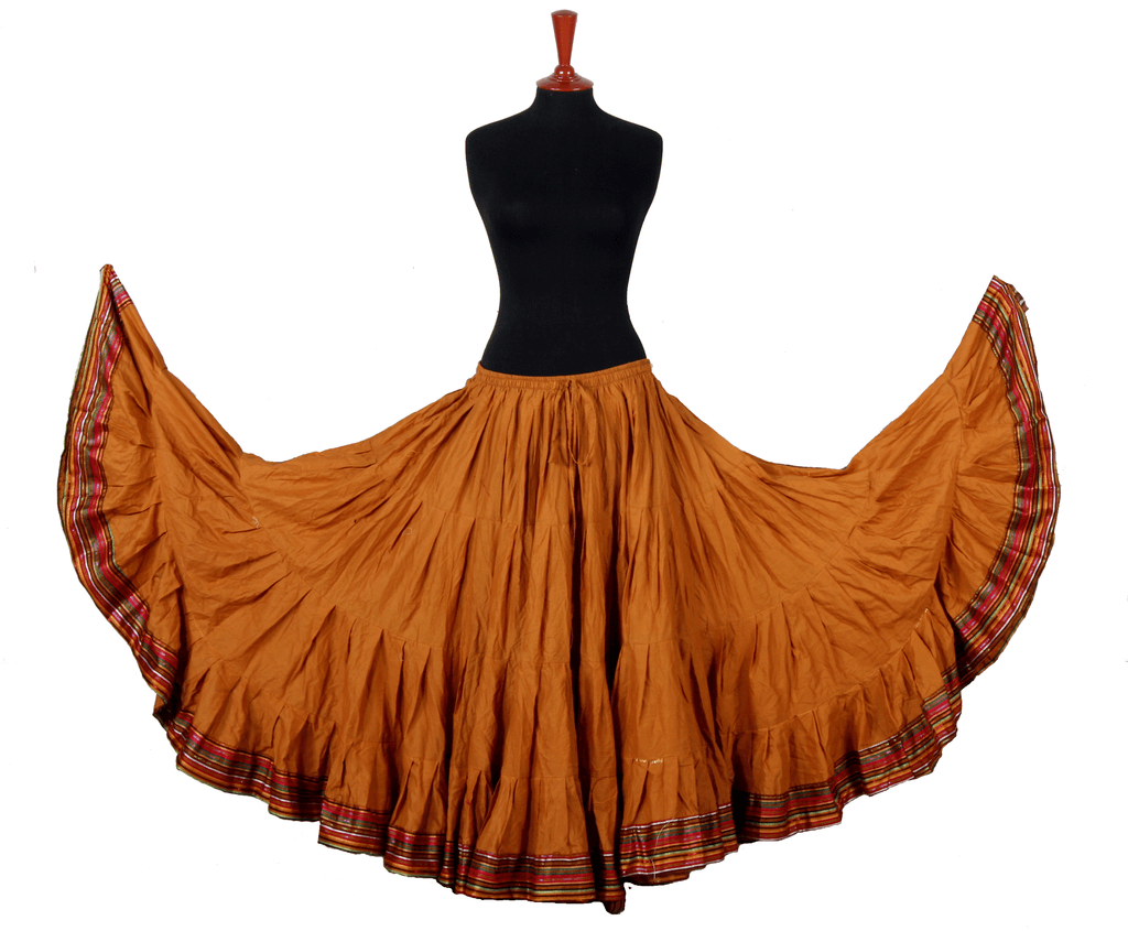 Padma Ashwarya skirt gold