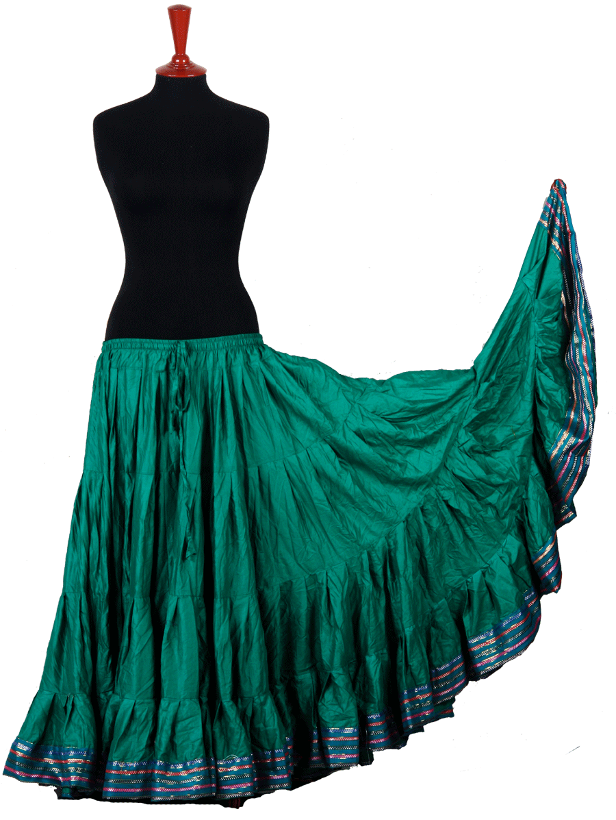 Padma Ashwarya skirt green