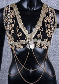 Halter Top Black/Gold WS