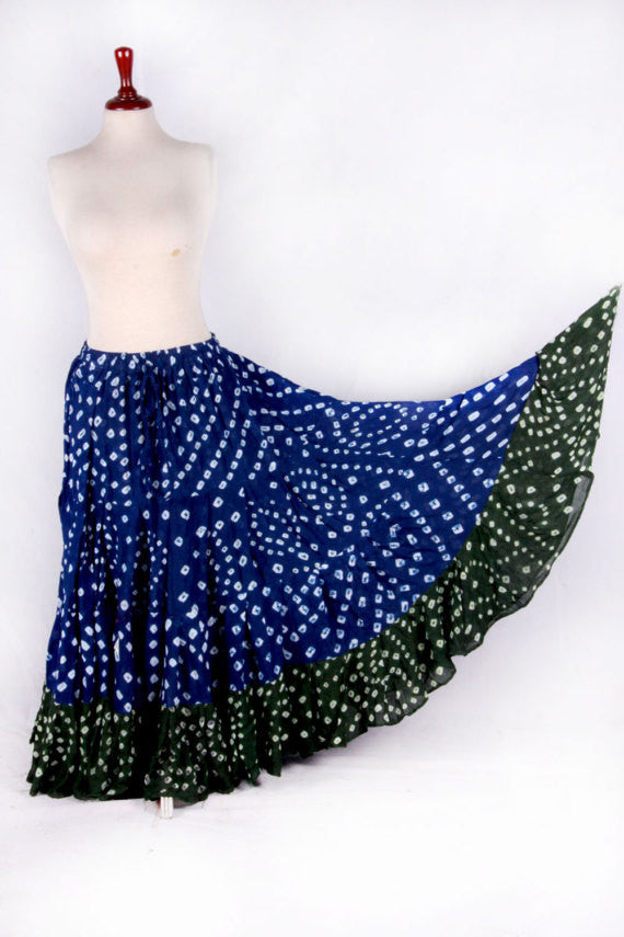 Jaipur white dot skirt black/blue WLS