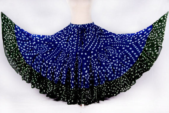 Jaipur white dot skirt black/blue WLS