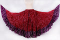 Jaipur white dot skirt burgundy/purple