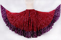 Jaipur white dot skirt burgundy/purple WLS