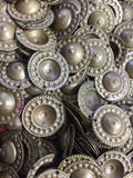 Turkaman Button Design Amulets 100 pcs Brass WS