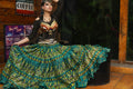 Block print skirt seagreen beauty WLS