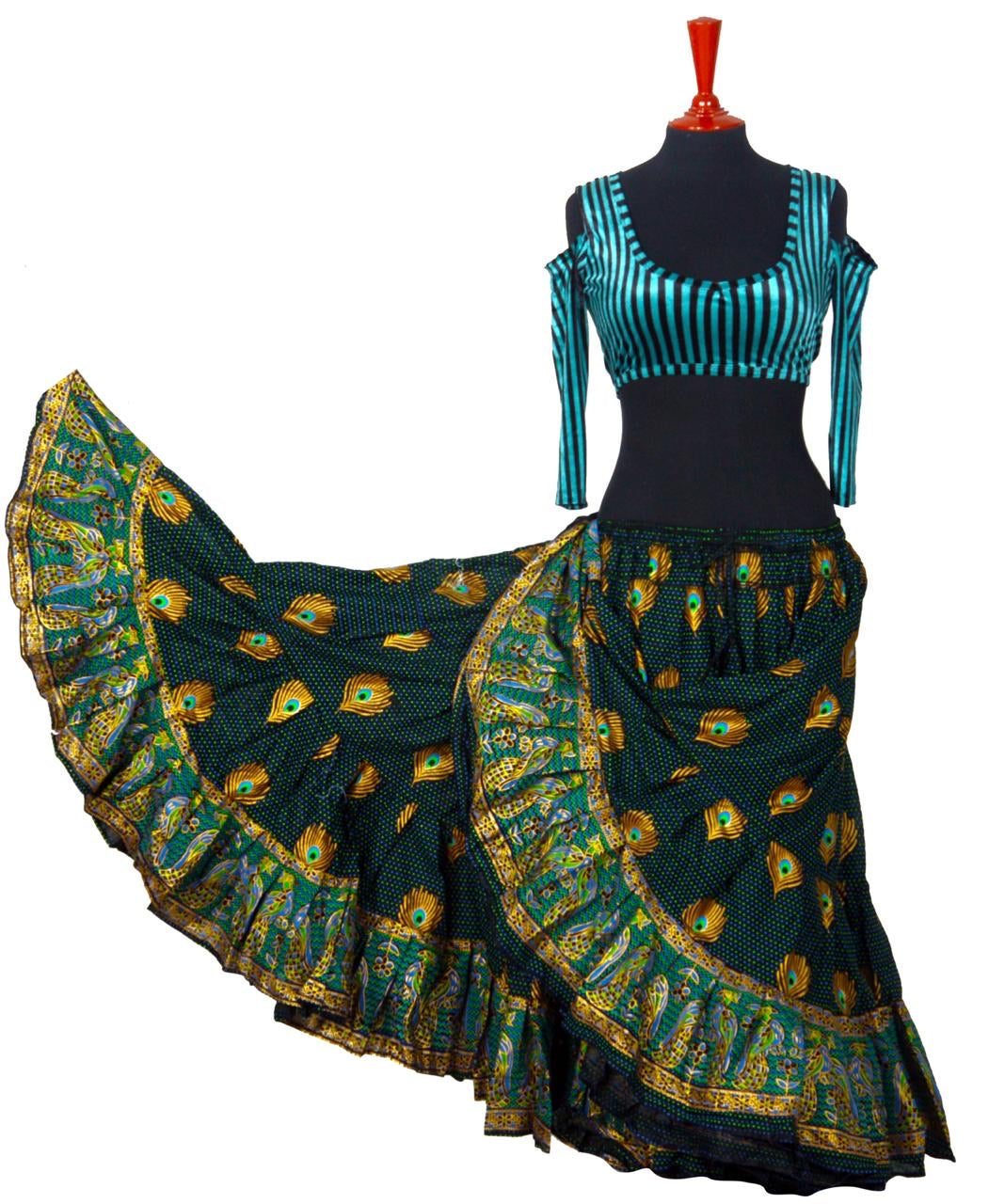 Digital print Skirt peacock WLS