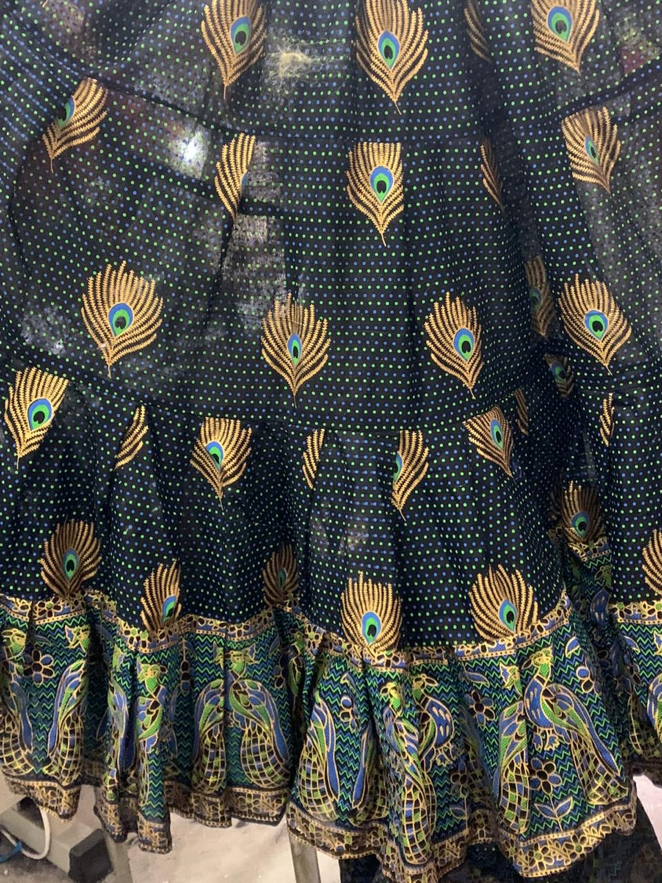 Digital print Skirt peacock WLS
