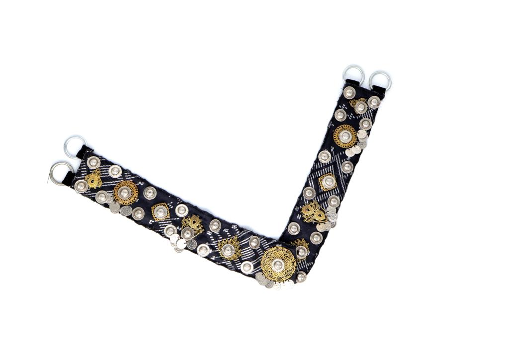 Tribal Kuchi Metal Medallion Belt