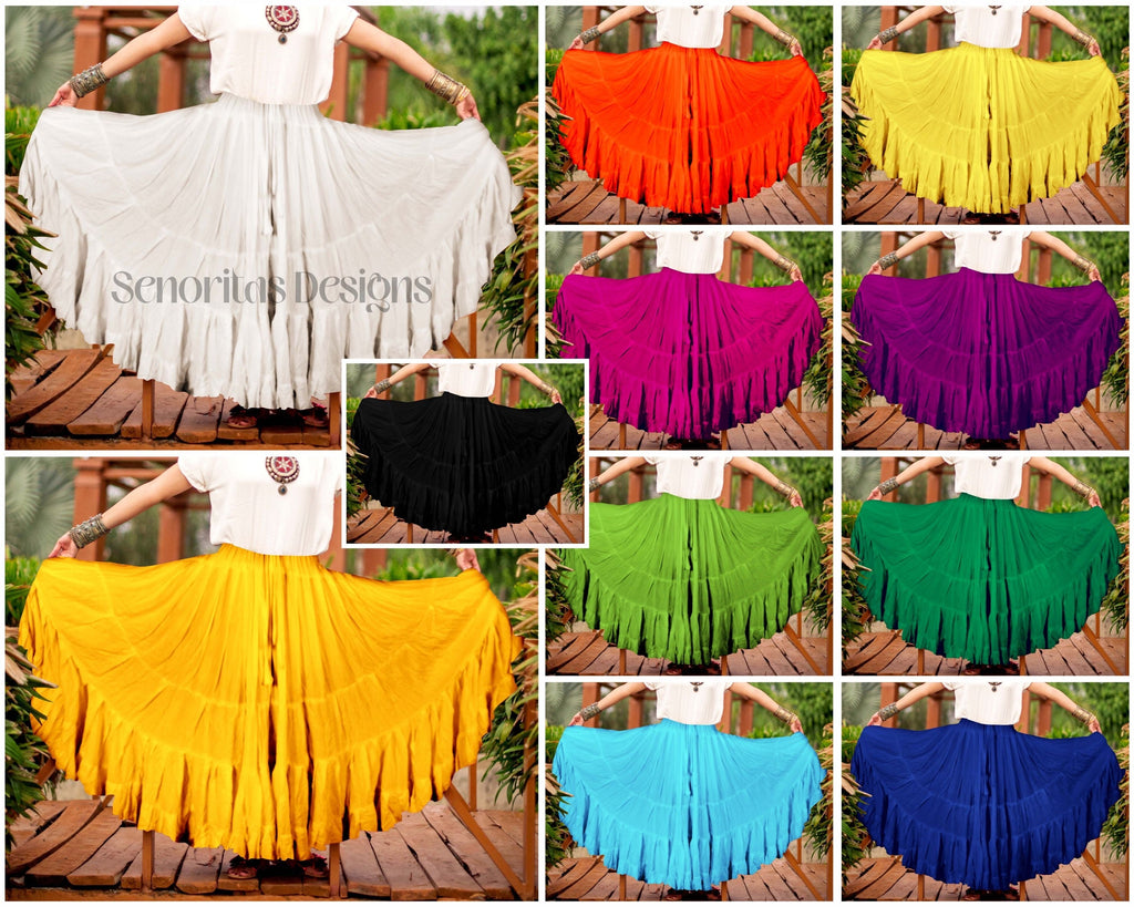 Solid color Skirt pink 100% cotton WLS