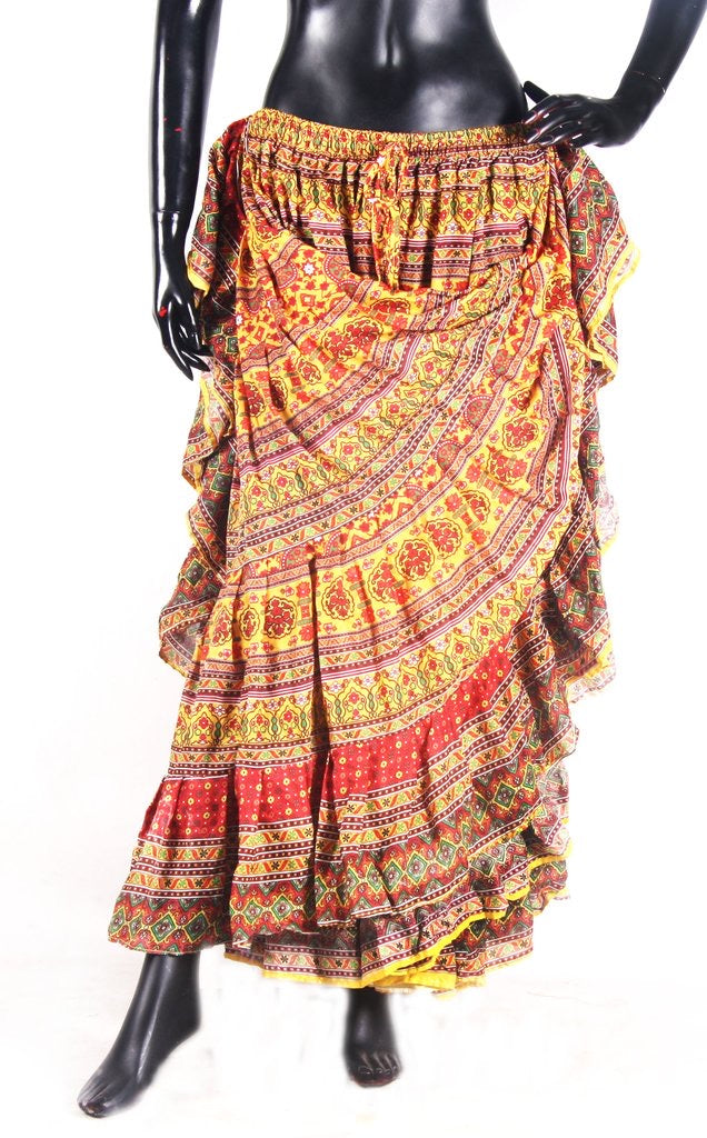 Digital Printed Skirt yellow moon