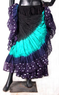 Wow Sari Bindi border Skirt black/turquoise/purple WLS
