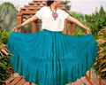Solid color Skirt teal 100% cotton WLS
