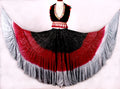 Lurex 3Tone Skirt Black/Burgundy/Grey WLS