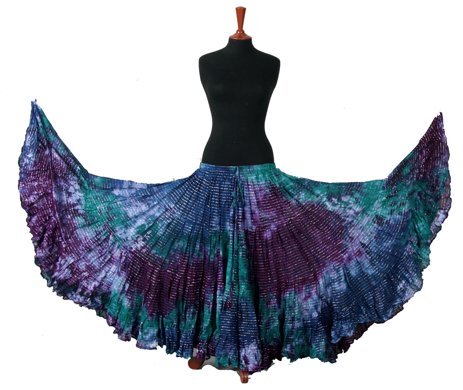 Lurex Marble Tye Dyed Batik skirt Beach