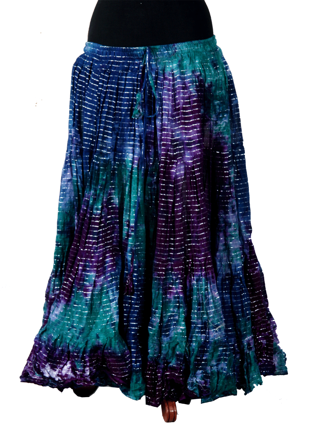 Lurex Marble Tye Dyed Batik skirt Beach WLS