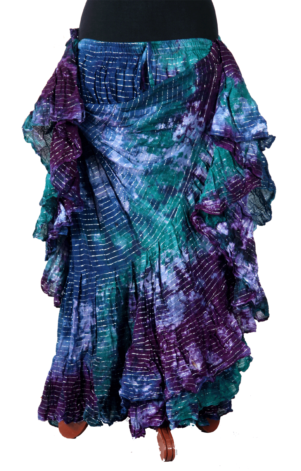 Lurex Marble Tye Dyed Batik skirt Beach WLS