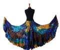 Lurex Marble Tye Dyed Batik skirt Gold, blue,turquoise WLS