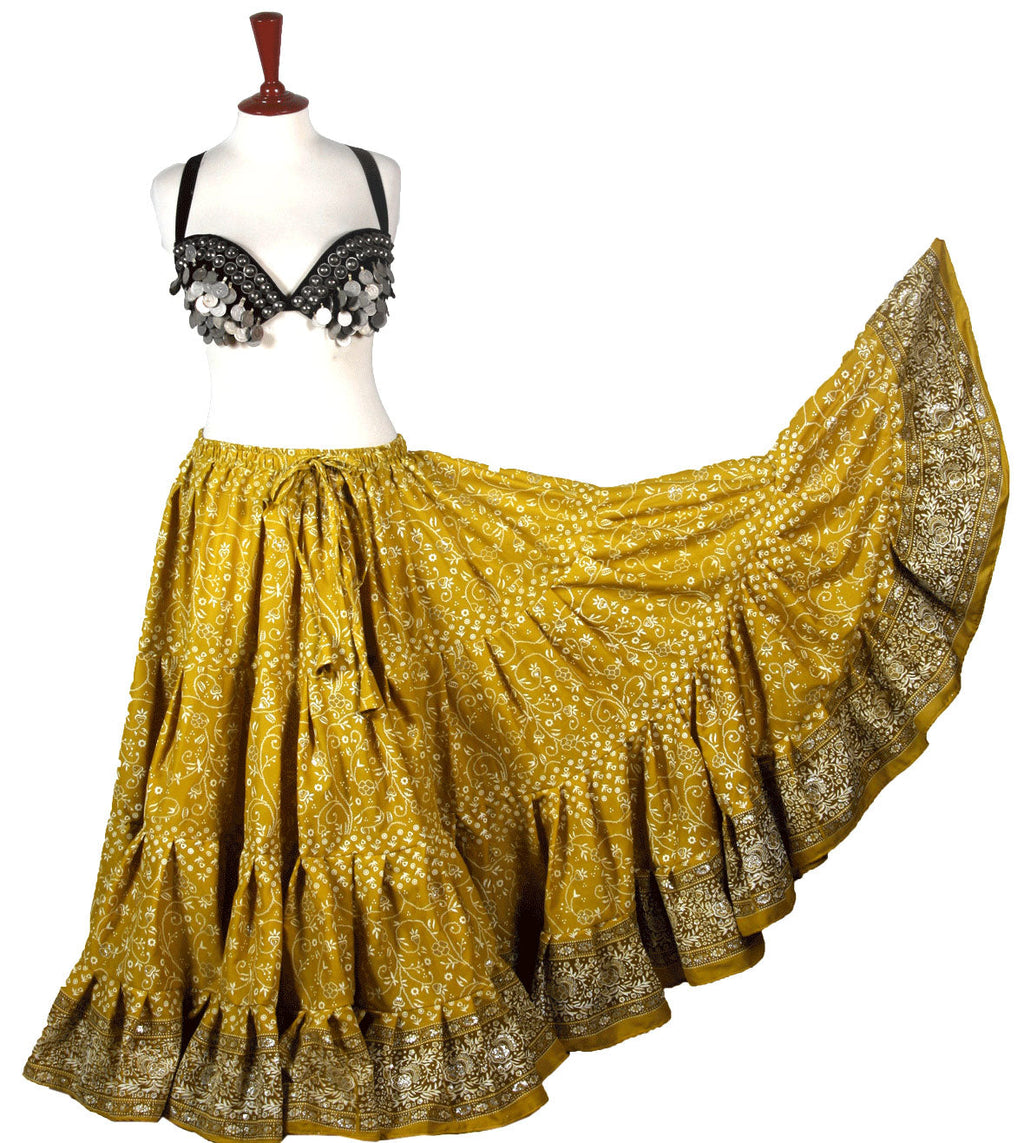 Jodha Maharani Skirt olive green WLS