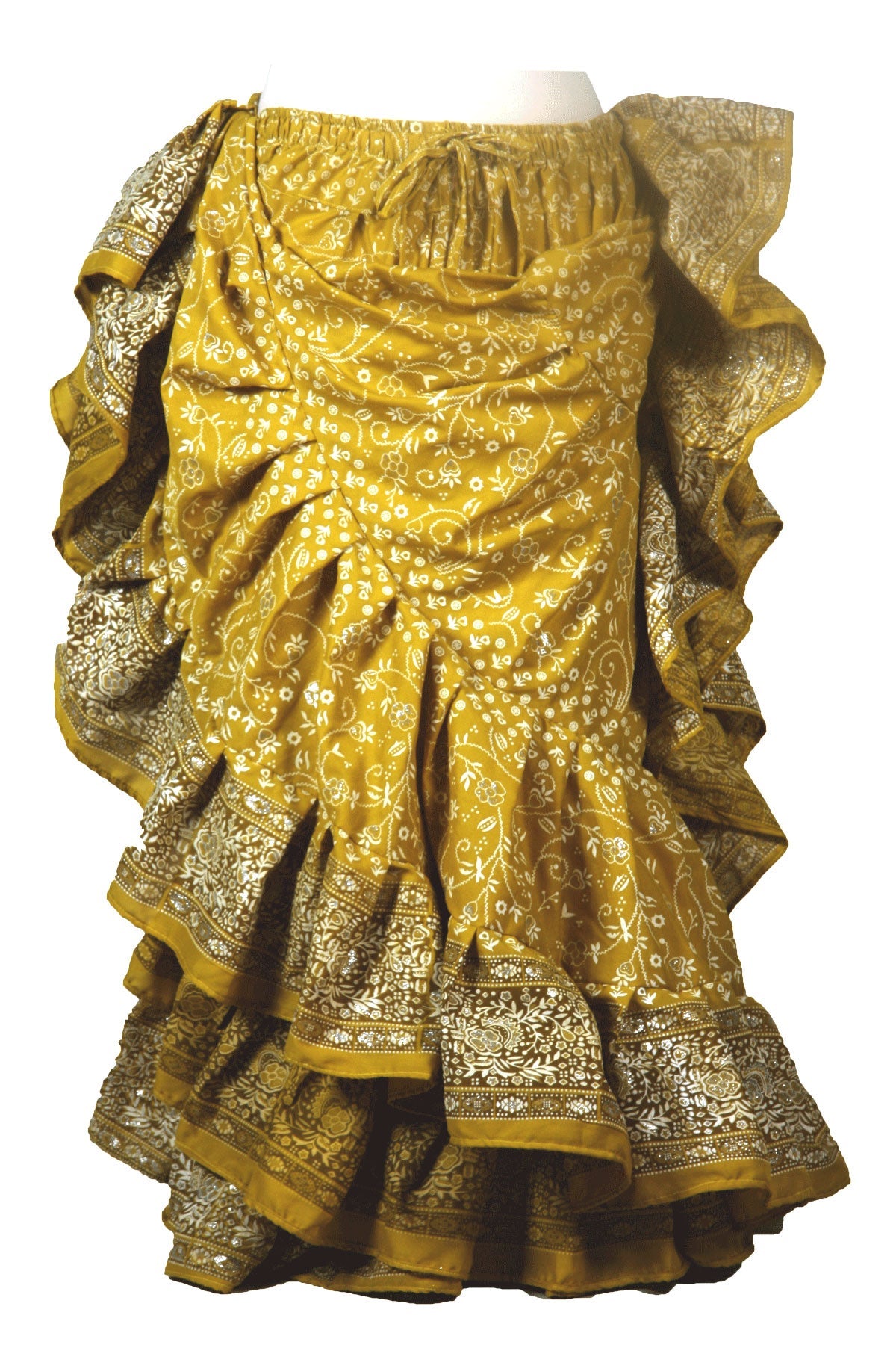Jodha Maharani Skirt olive green