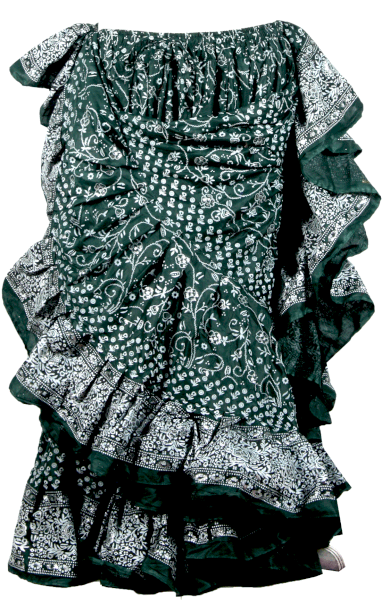 Jodha Maharani Skirt dark green