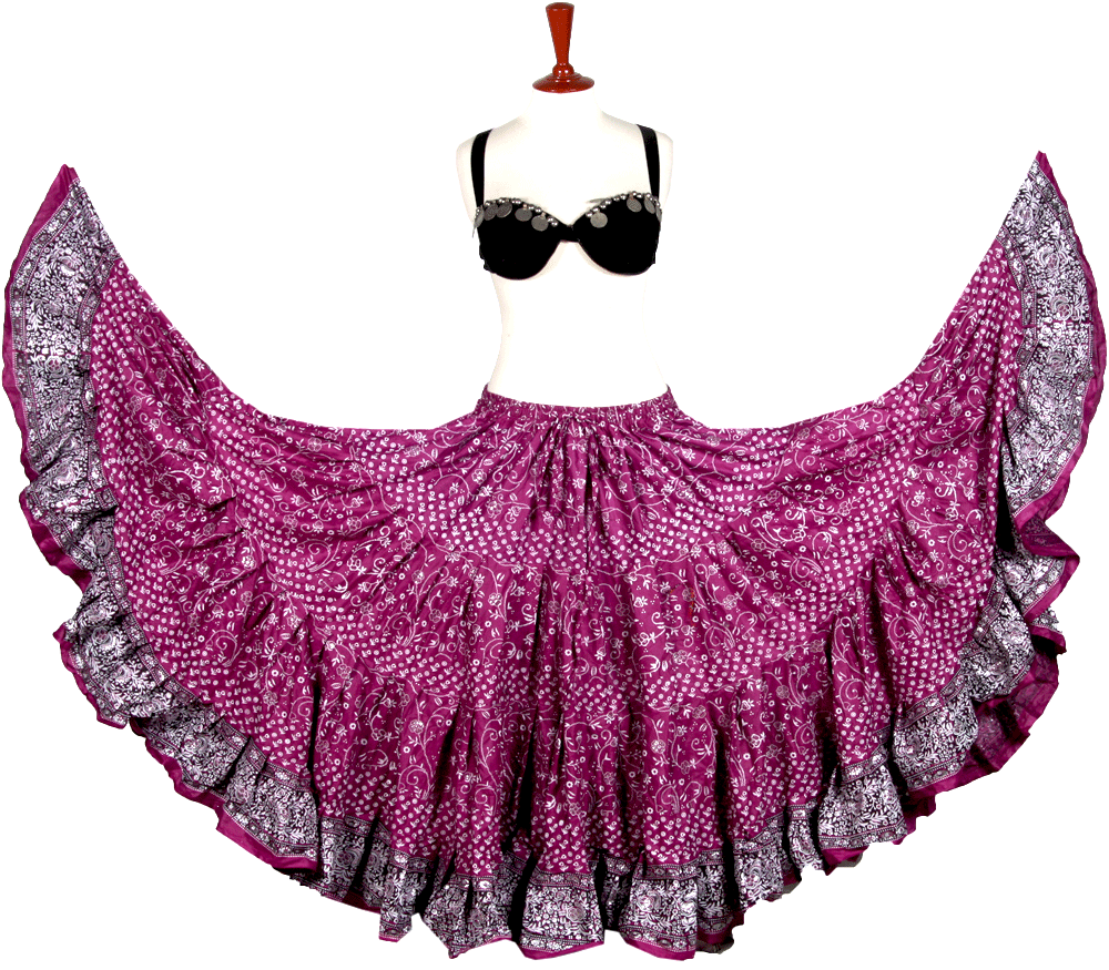 Jodha Maharani Skirt Magenta