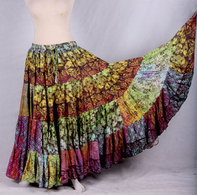 Multi Blockprint skirt 1