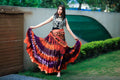 Senoritas skirt orange purple WLS