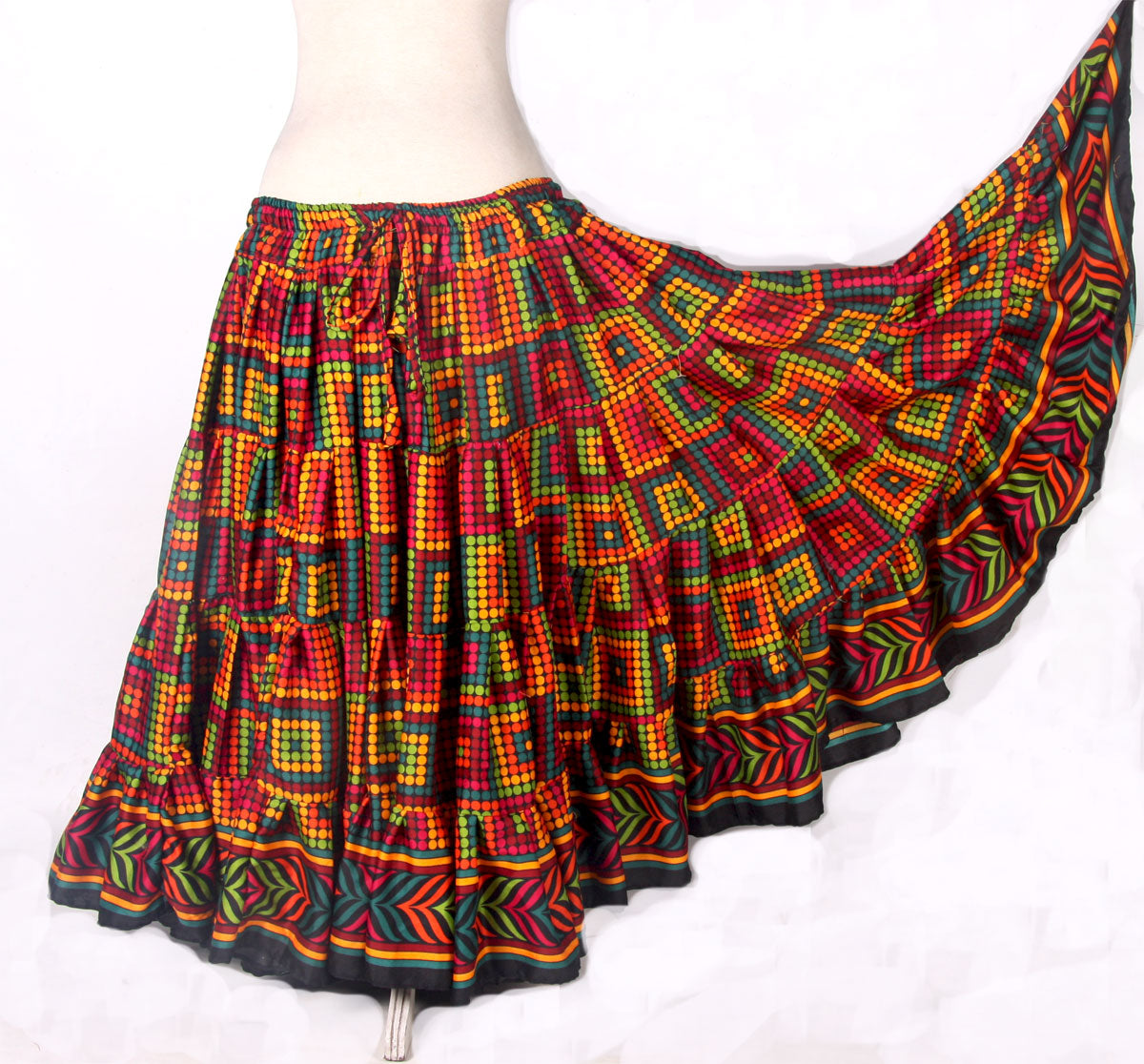 Digital print Multi Polka Dot skirt