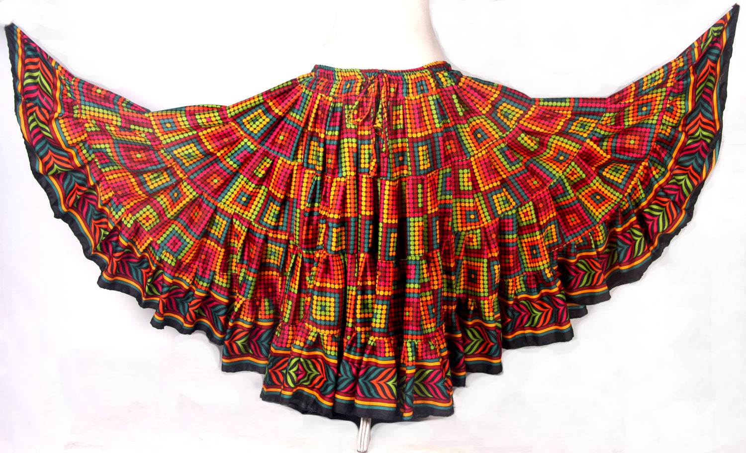 Digital print Multi Polka Dot skirt