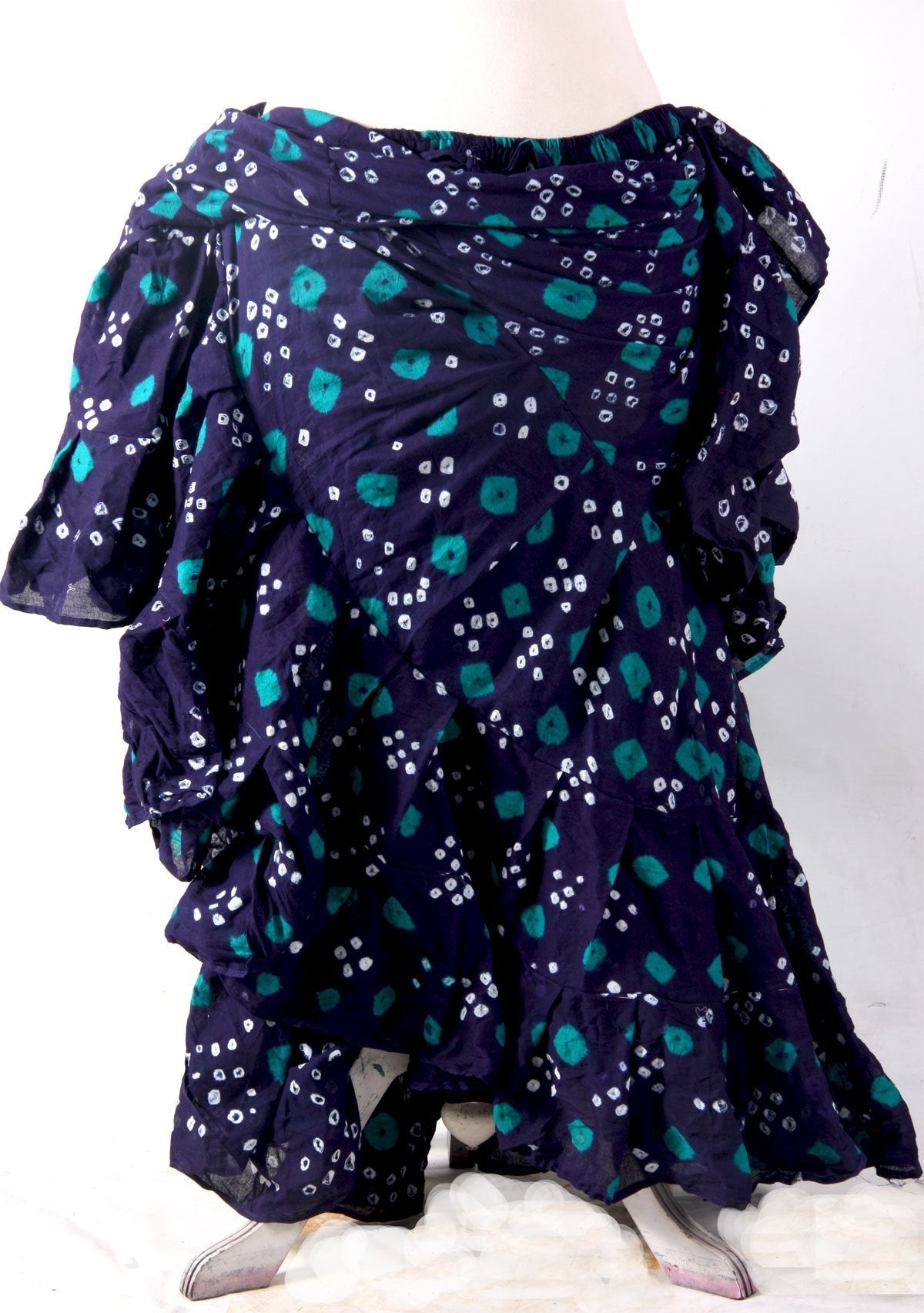 Jaipur multi dot skirt navy blue WLS