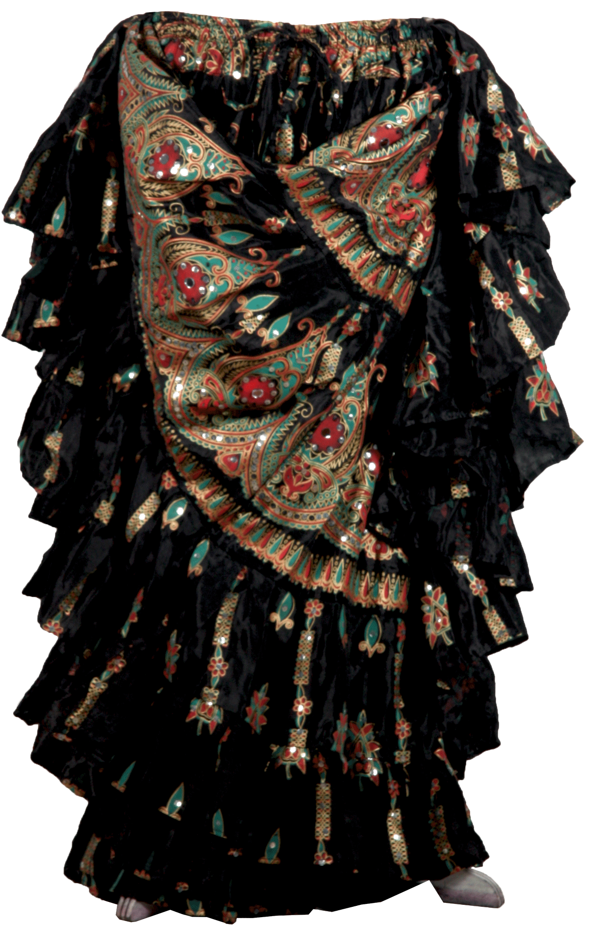 Block print skirt black beauty 2 WLS