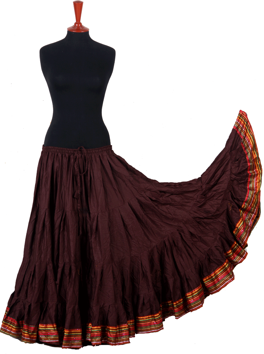 Padma Ashwarya skirt brown