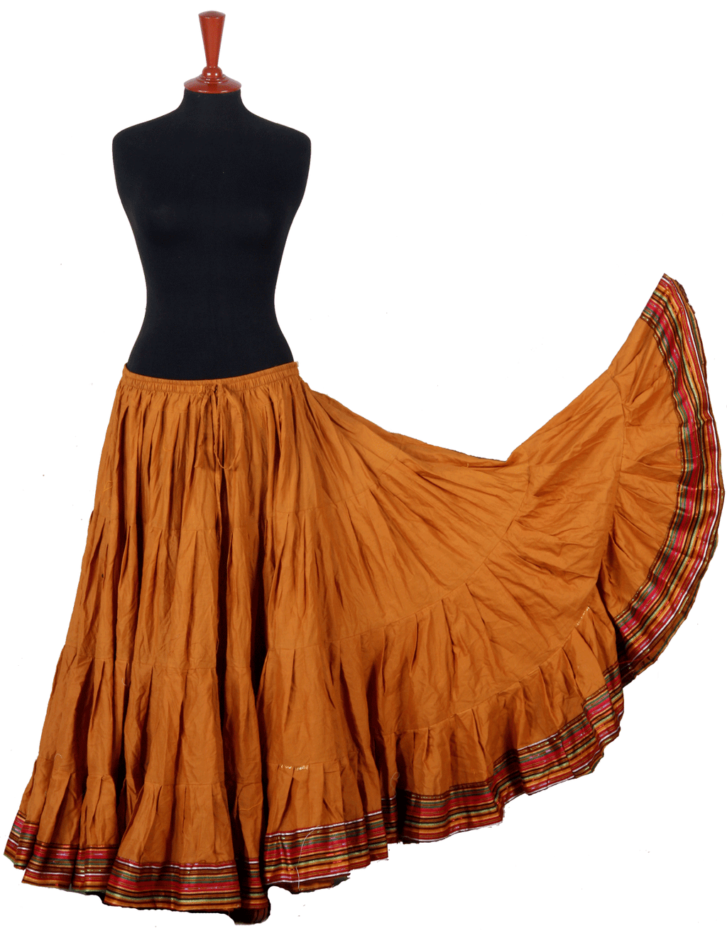 Padma Ashwarya skirt gold