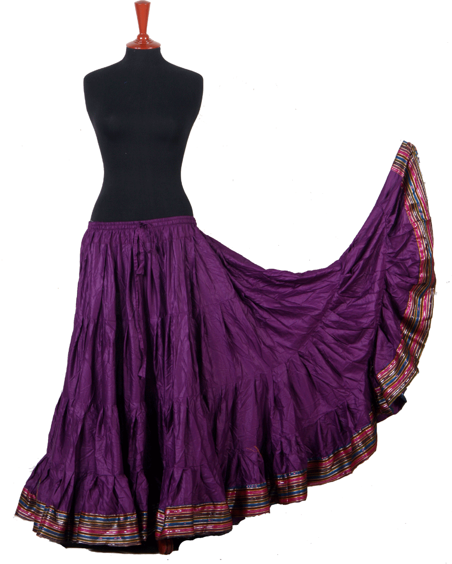 Padma Ashwarya skirt purple