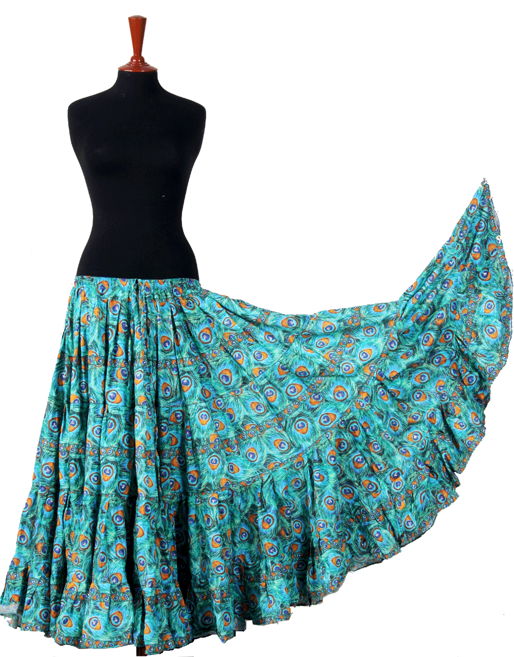 Digital print Skirt Peacock Eye WLS