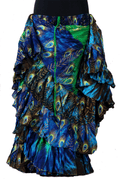 Block print skirt peacock Tye Dyed multi colors