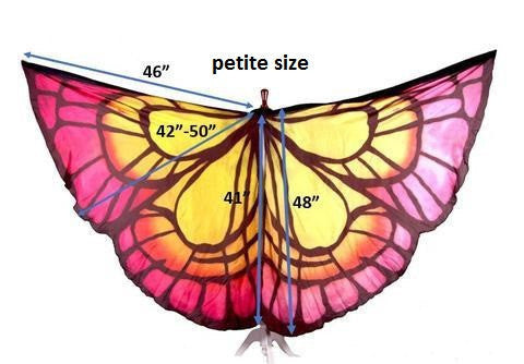 Butterfly Silk ISIS  Wings Green/Blue