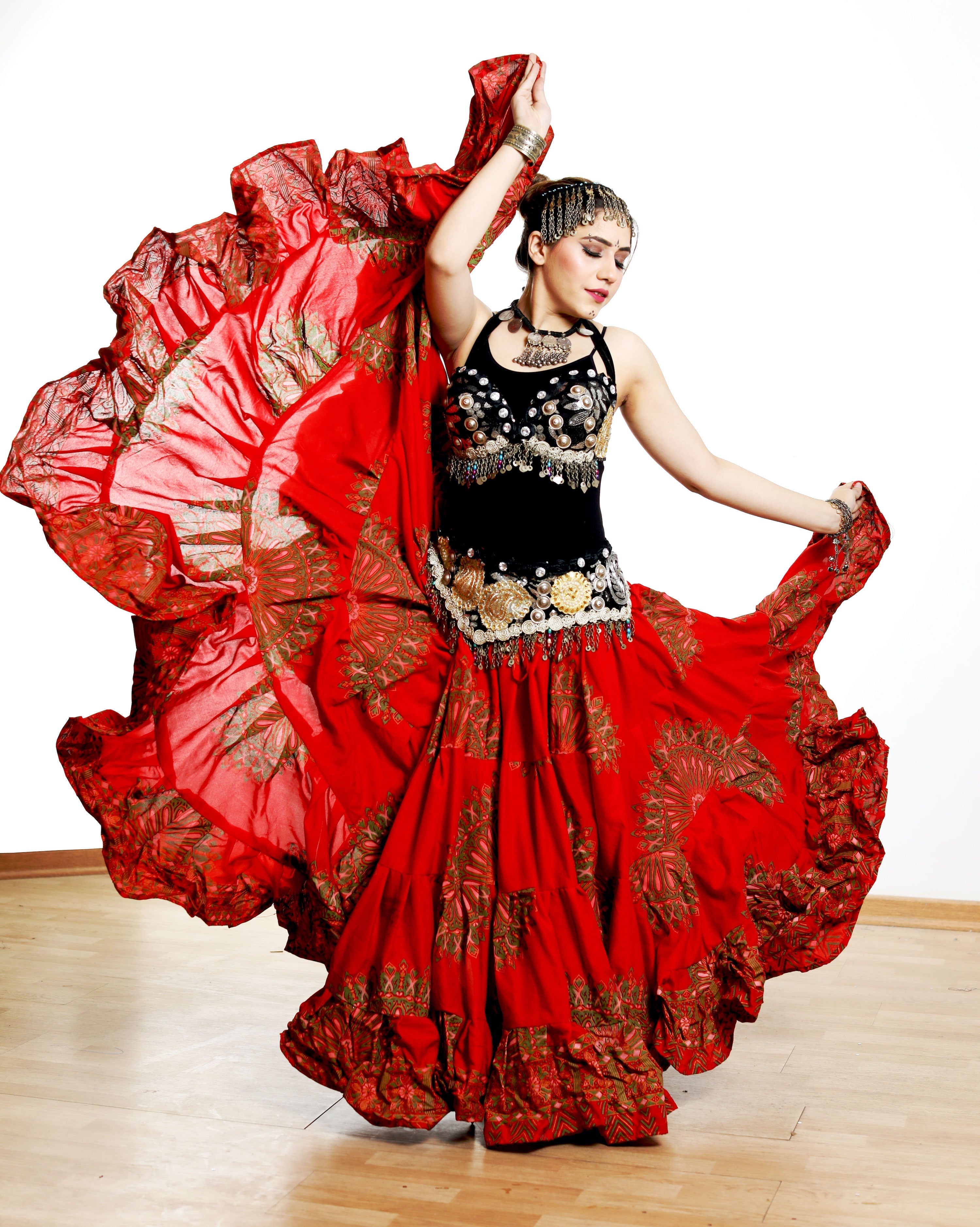 Digital print Skirt Red WLS