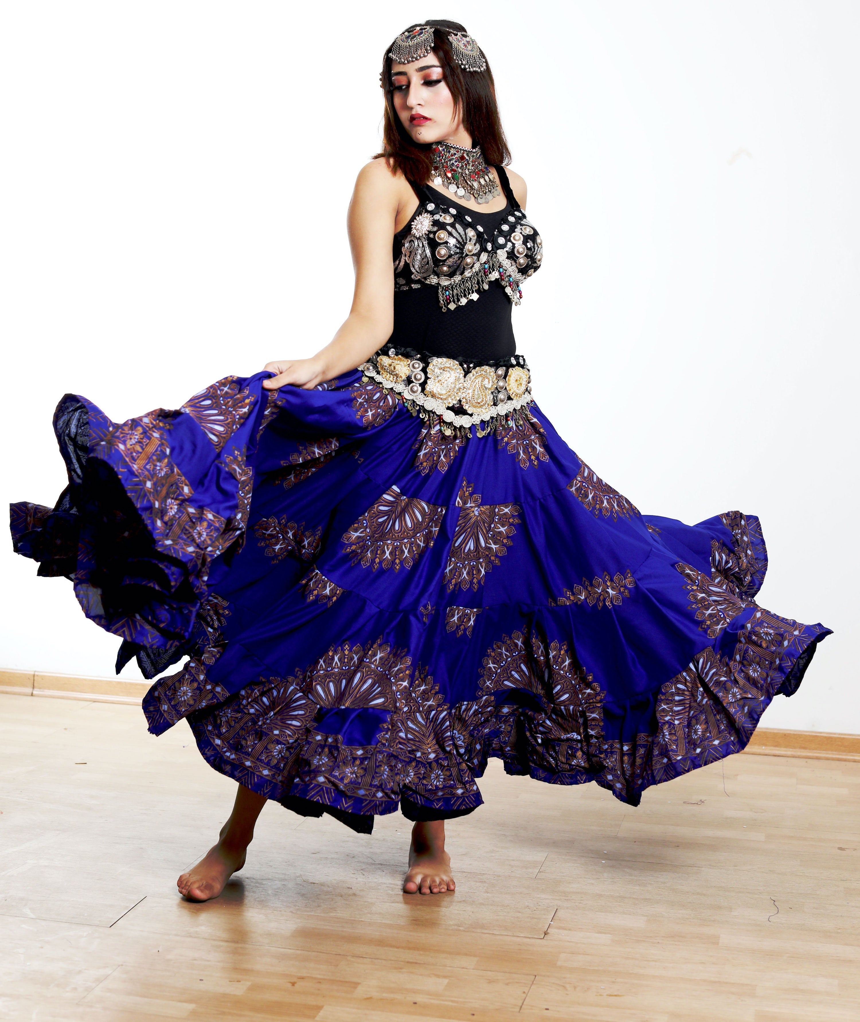 Digital print Skirt Dark Blue WLS